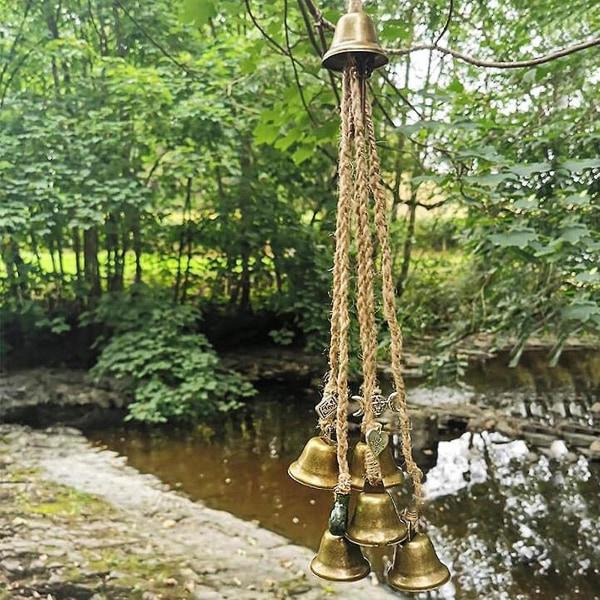 Fu Bell Ond Ande Vindspel Häxa Klocka Dörr Charm Häxkonst Dekoration (1 stycke, brons) zdq
