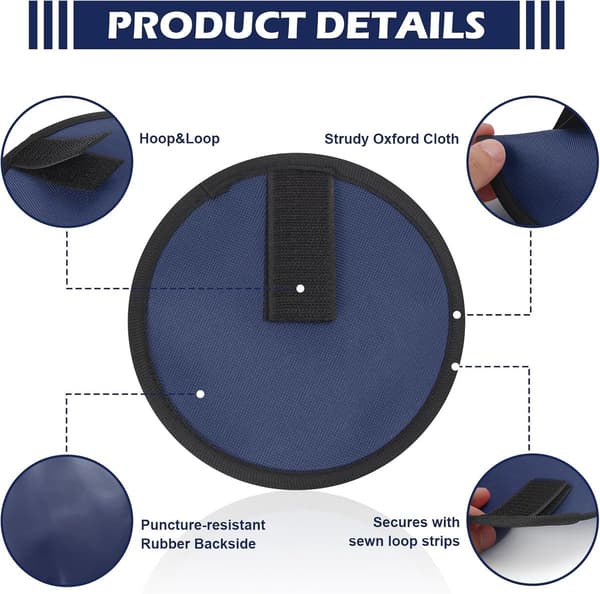 Pieces - Rod Protector for Artificial Baits - Rod Protector for Artificial Baits - Nylon Protector - for Safe Fishing - Blue - 15x15cm