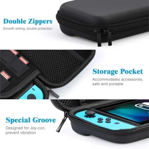 Hard Case for Nintendo Switch/Switch OLED Compatible Black
