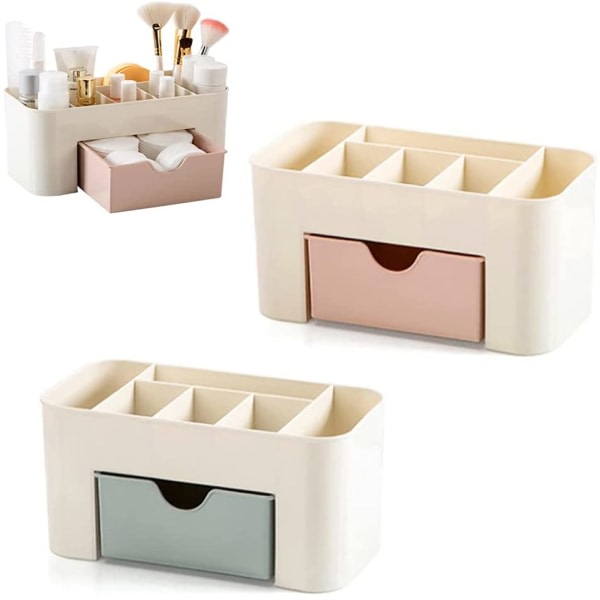 2 dele Makeup Organizer, Makeup Box, Makeup Opbevaringsboks, Cosme