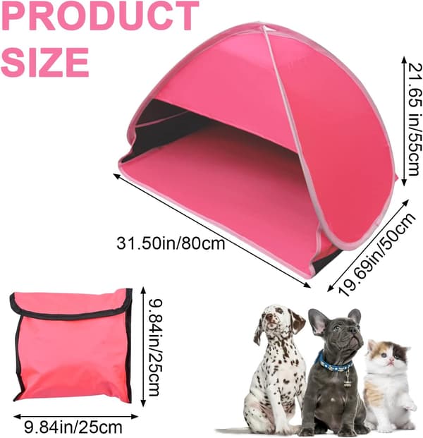 Mini hopfällbart strandtält Anti-UV, Storlek L 1-pack strandtält