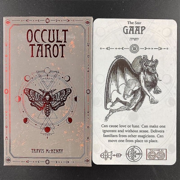 Ockulta Tarot Divination Set Deck Oracle Card Familjefest Spela brädspel Solomonic Ancient Magickal Grimoires78st Tt66 zdq