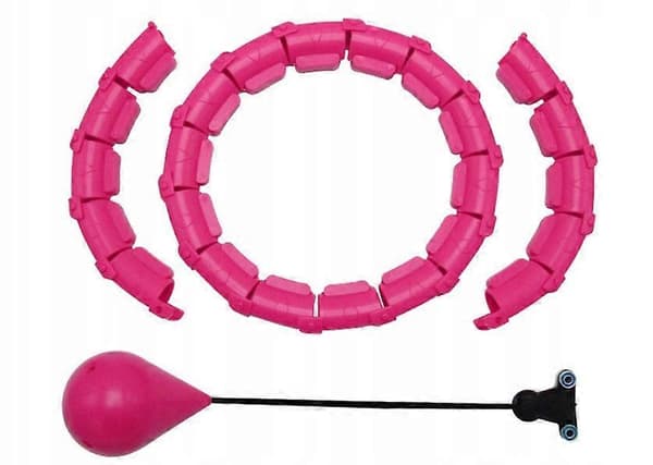 Hula Hoop Med Bollar Ring 120 Cm Rosa