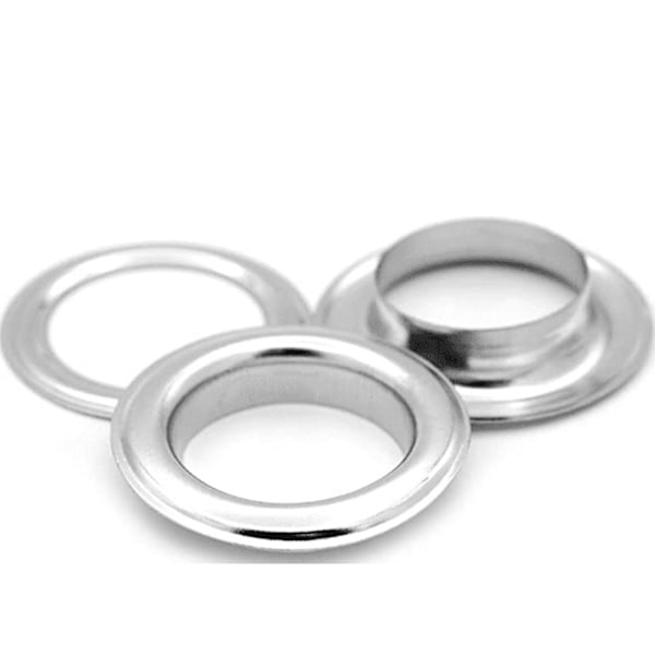 10 st Grommet-kit, 1\" Silver Metallöglor, Verktyg för Läder och Tyg