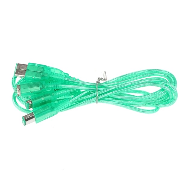 1,5 m 2-spillers Game Link Connect-kabel til GBC GBP GB Spilkonsol Link-kabel Transparent- Grøn-linje Spiltilbehør szq