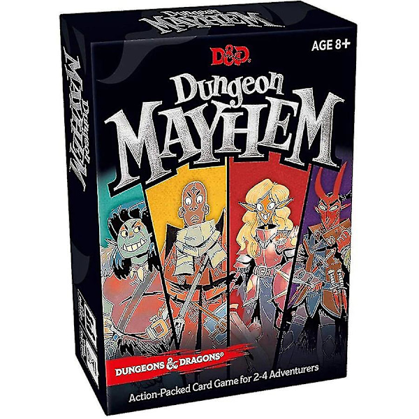 \"Dungeons & Mayhem Dungeons & Dragons kortspill 120 kort leketøy underholdning fest familie venner kamp om Baldur's Gate brett\"