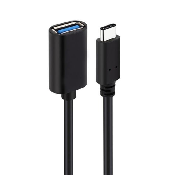 USB-C 3.1 till USB-A OTG-adapter, svart