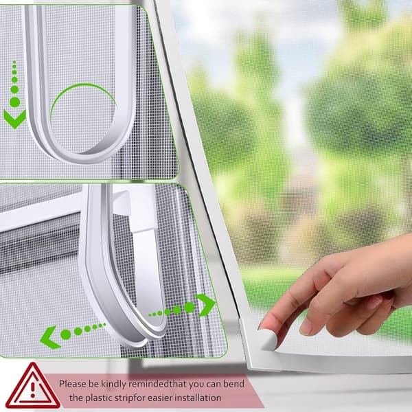 Window Net - 120 - 110 - cm - Magnetic - Insect Screen - Easy - Installation - Skylight - Window - Universal - Keeps - Insects