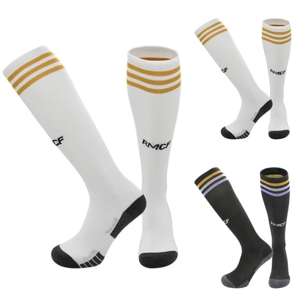 Fodboldstrømper til børn og voksne 24 Real Madrid One Guest Black Color Voksen One Size 36-45