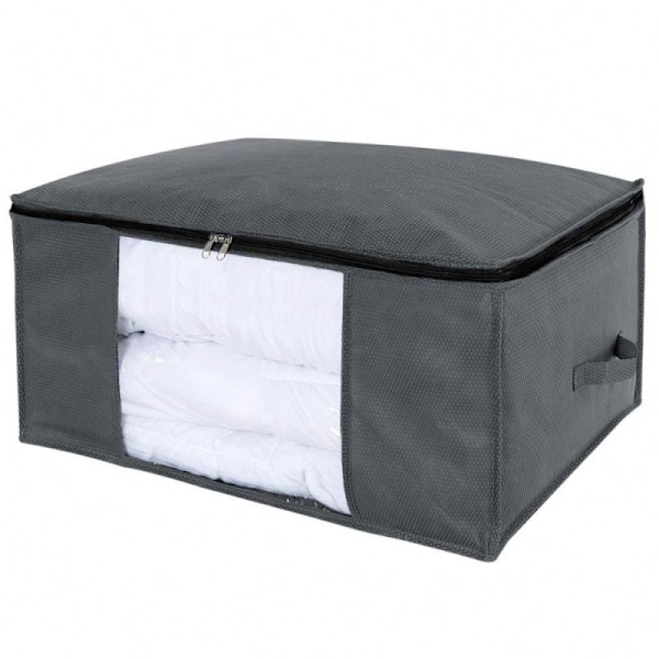 INF Säilytyspussi lakanoille, peitoille, vaatteille 60x43x35 cm Harmaa 1 kpl