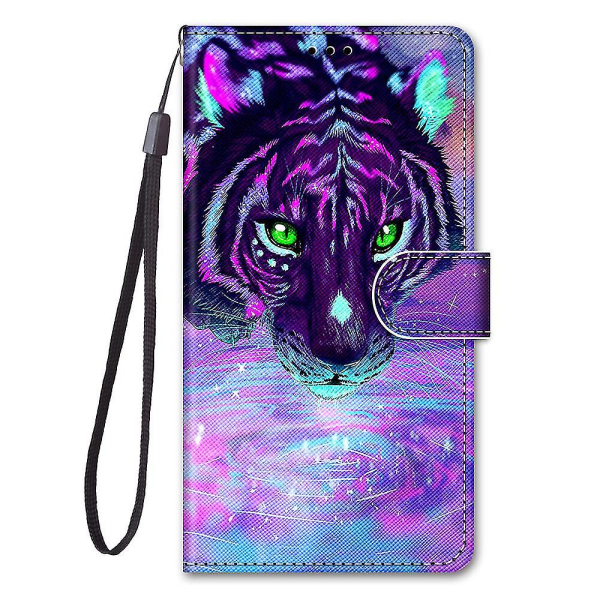 Yhteensopiva Samsung Galaxy S23 Plus 5g målat cover Magnetic Coque Cover Etui Stängning - Marble Tiger null none