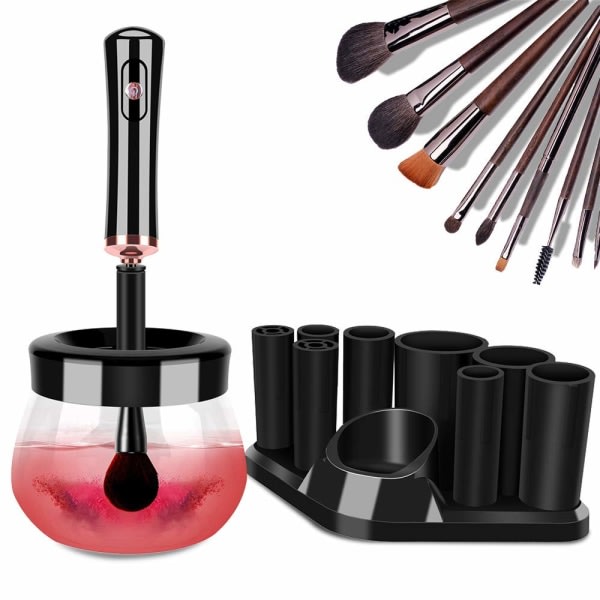 CDQ Makeup Brush Cleaner Torktumlare, Supersnabb elektrisk borstrengöring