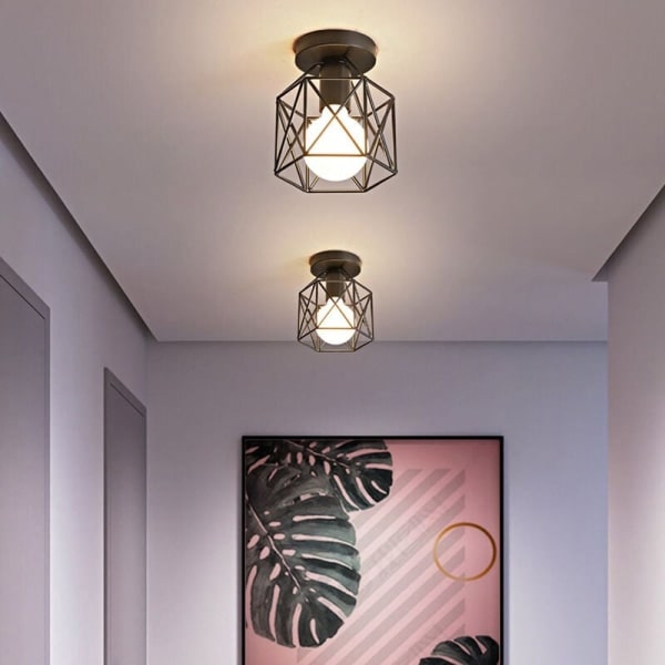 Klarering Lys for Hall Entré Foyer Inngang Garderobelys Moderne Enkel Kreativ Balkongtrapp Ny Taklampe DPeiling Lampe