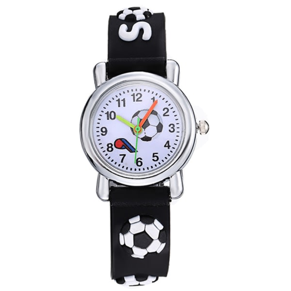 Barn Superman Spiderman Kello Supersankari Kvartskellon Jalkapallo Musta Football Black