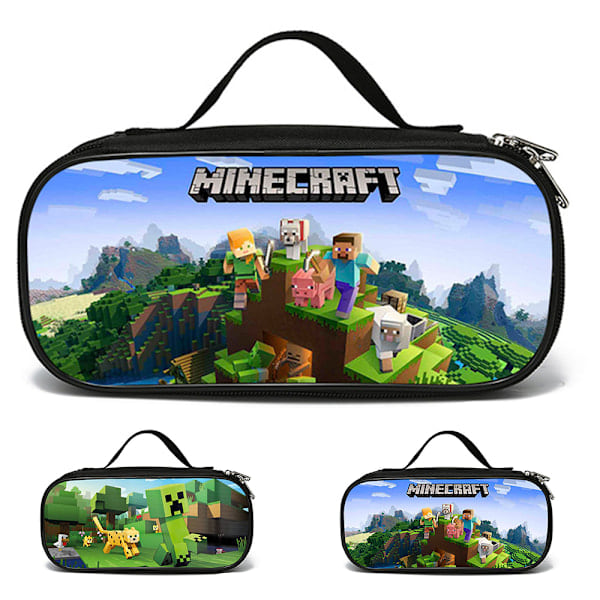 Minecraft pennfodral tecknad pennväska student skrivbordslåda skolmaterial barn vuxen arrangörväska #2