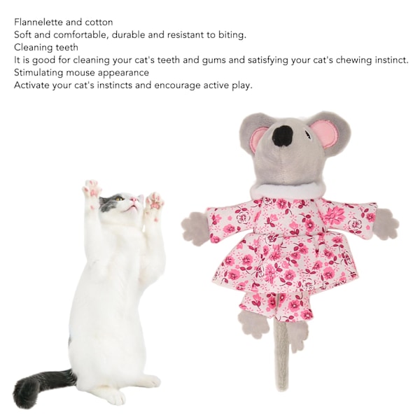 Catnip Leksak för Katter, Interaktiv Tugg Leksak för Husdjur, Bittålig, Minskar Uttråkning, Tugg Leksak för Katter Pink