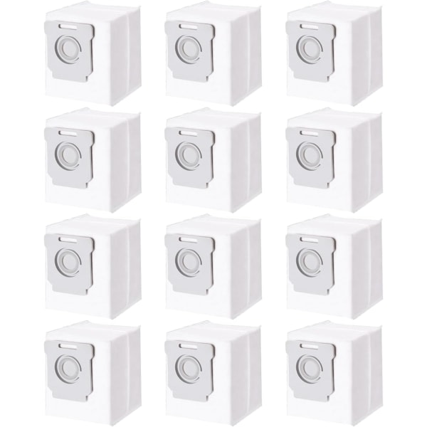 12-pakning støvsugerposer for iRobot Roomba i7 i7+ i3 i3+ i4 i4+ i6 i6+ j7, tilbehør Støvsuger for iRobot Roomba Allen Clean Base Støvsuger