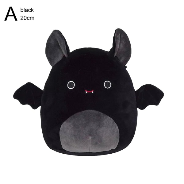 Squishmallows 2022 Halloween Squad 8\" Emily Den Helt Sorte Flagermus Pl sort 20cm