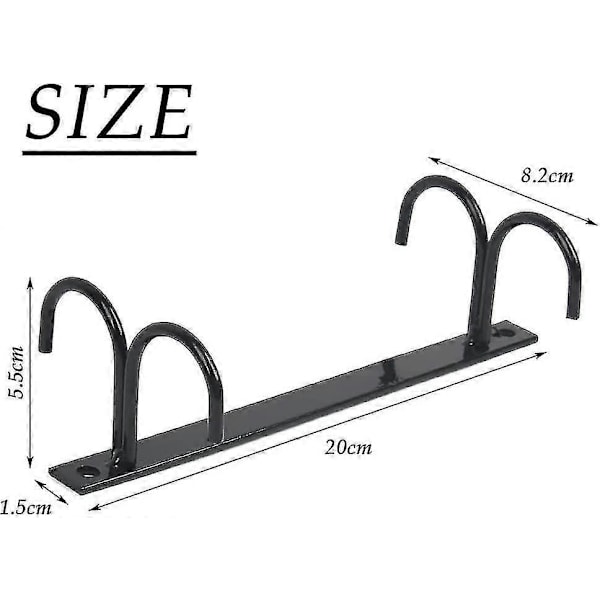 6-pack Mugghållare, Rustik Mugghängare Under Skåp Kopphylla Med 12 Hängande Krokar För Muggar, Kaffekoppar, Ölglas Och Köksredskap (FMY) 16 Hanging Hooks