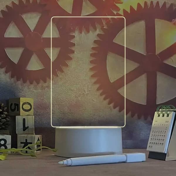 LED Notattavle Bordlampe med Penn hvit_TF white