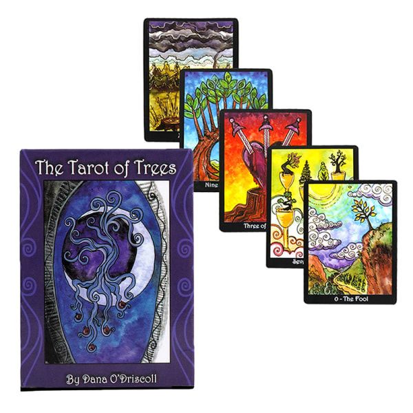 Tarot of Trees Prophecy Divination Deck Familjefest Brädspel Flerfärgad one size
