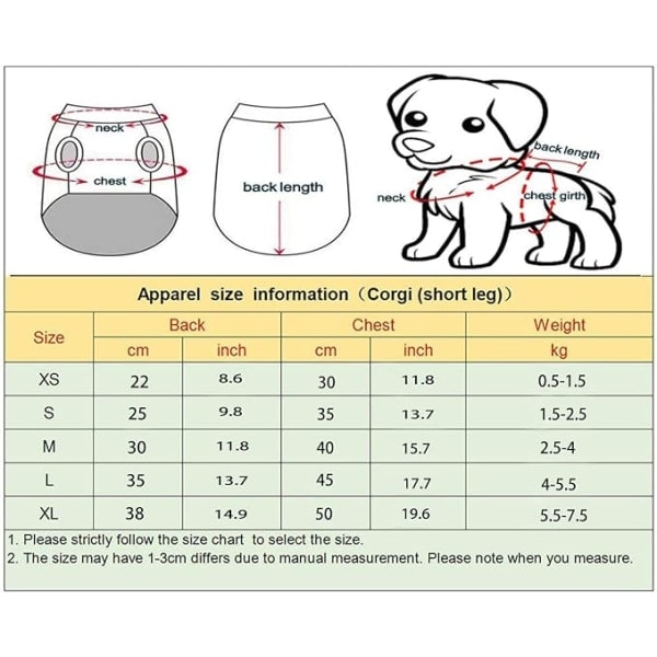 (Grøn M størrelse) Blød plys hundetrøje til hunde og katte - Mode