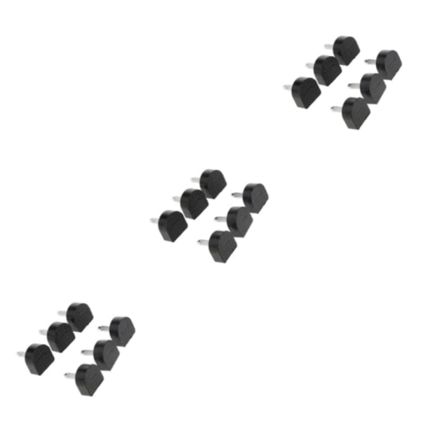 1/2/3/5 3 par Snygga högklackade tips Taps Skoreparation Black 10.5x12.5mm 3Set