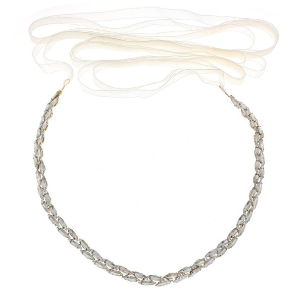 Kjedebelte Brudskj?rp Silver Rhinestone Sash