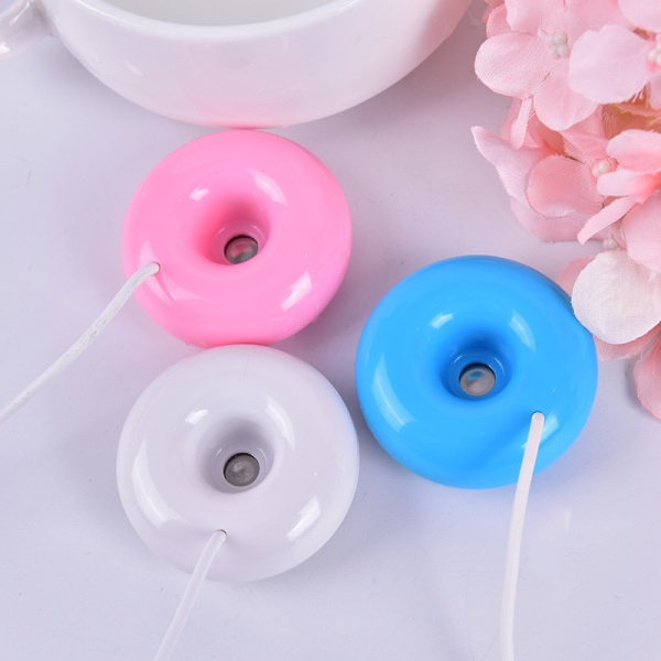 CDQ 1:a Mini Bärbar Donuts Luftfuktare USB Luftrenare Aroma Diff Vit