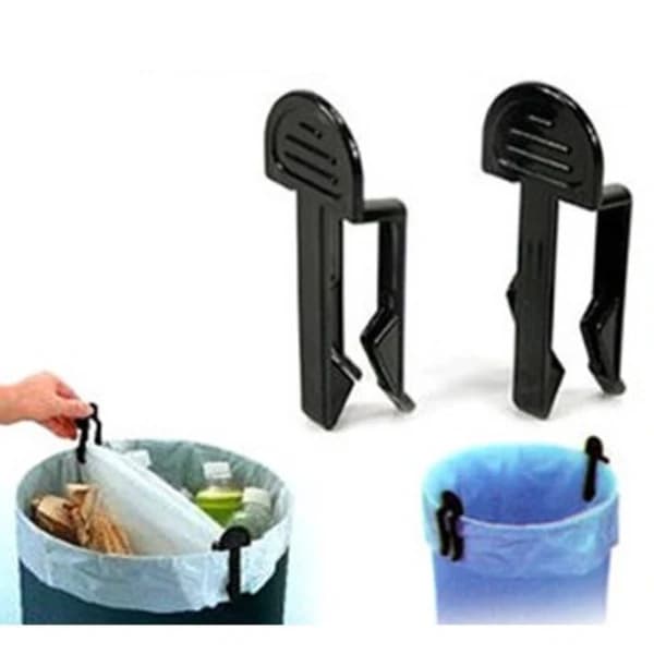 2-paknings søppelposeholder, søppelpose, søppelbøtte svart