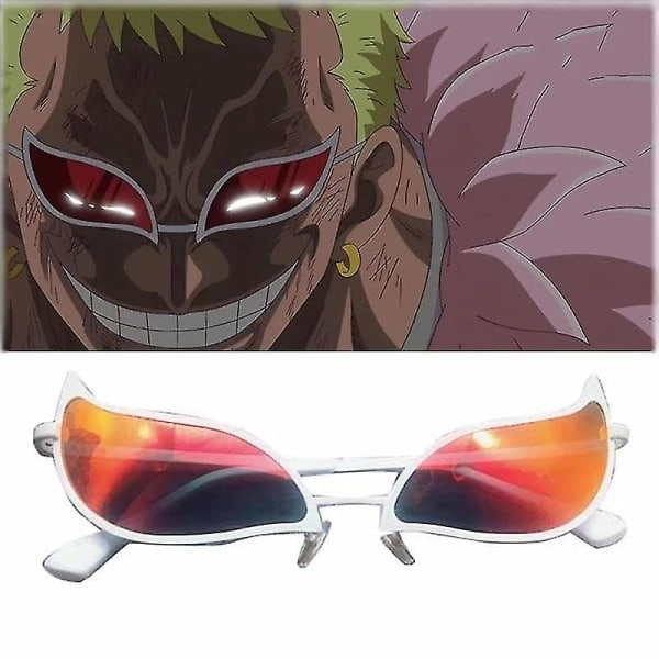 Donquixote Doflamingo Cosplay Briller Anime PVC Solbriller