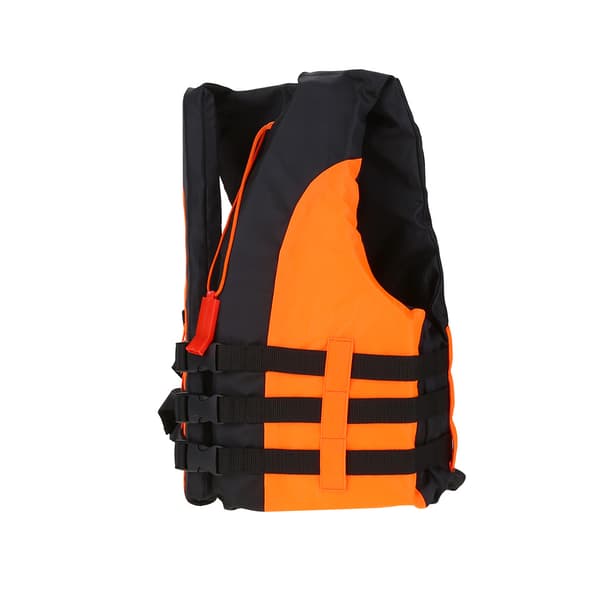 Barnlivväst Barnskyddsjacka med visselpipa för simning Båtforsränning (orange)_tfrf