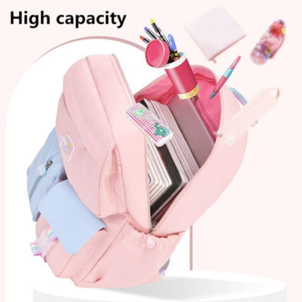 3D-oppilaasreppu Lounaslaukku Kynäkotelo 3 kpl/setti Reppu 3 kpl 3 kpl 3pcs