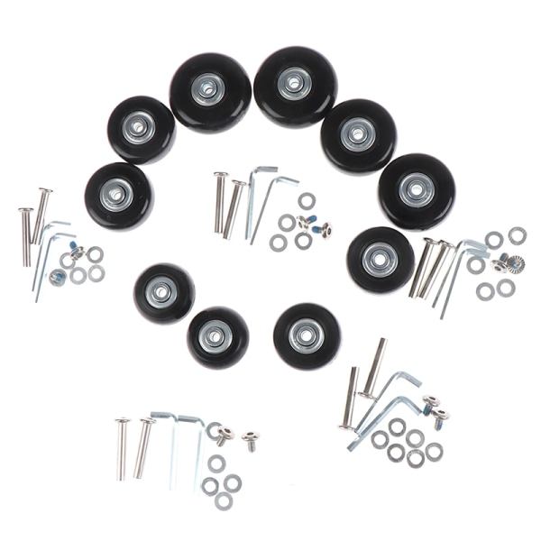 OD 45 mm Matkalaukkujen Vaihtokiekkojen Korjaussarja Akselit Musta 45MM