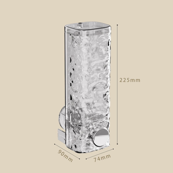 2 - stykker - 450 - ml - 22 - 5 - 9 - 7 - 4 - cm - Vægmonteret - sæbedispenser - hul - Håndsæbedispenser - med - Hotelshampoo