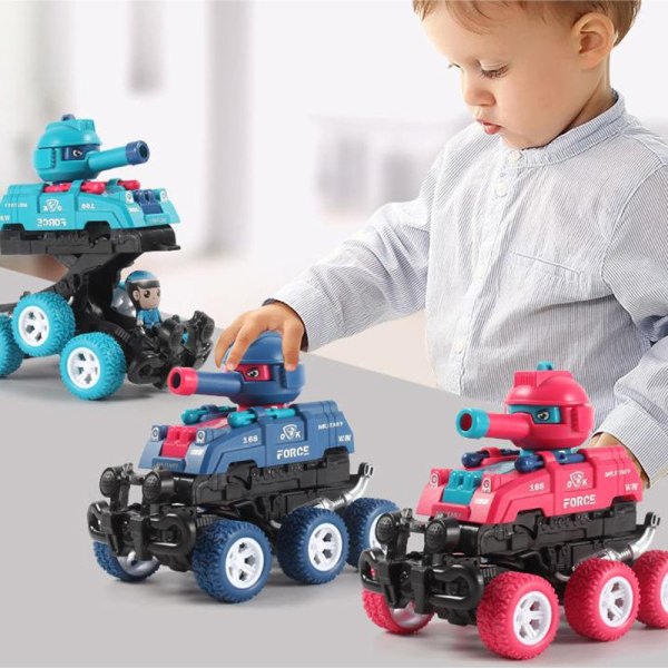 CDQ 1. Tankbil Legetøj Rescue Bots Deformation Legetøj Mørkeblå