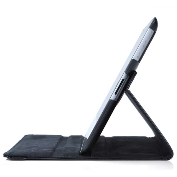 iPad Air 13\" (M2) 360° Smart Skal Fodral Fodral PU-Läder Svart svart black