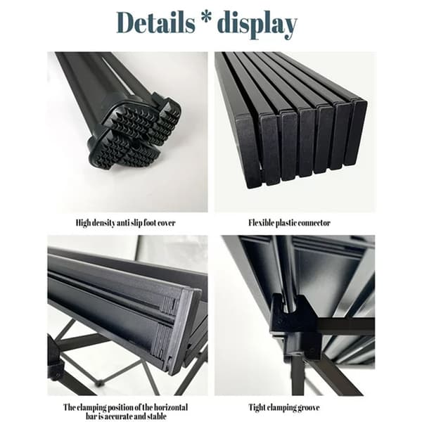 Versatile camping table for all your adventures, stable and durable with multi-size design for all occasions