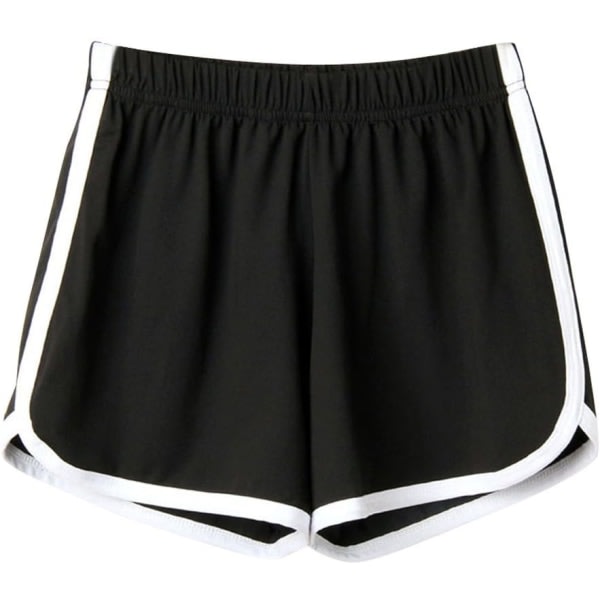 Højtaljede sommer shorts til piger, elastisk talje, sport og fritid zdq