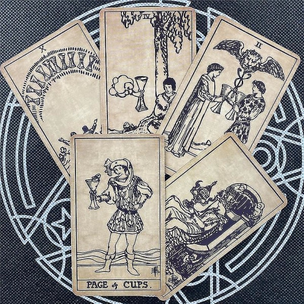 The New Tarot Collection Cards Klassisk brädspel Fantasifullt Oracle Divination Desk-spel med pdf-guidebok78st Tt106 zdq