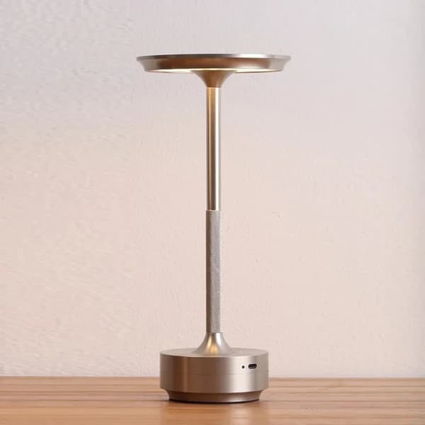 Bordlampe Trådløs / Skrivebordslampe - LED-lampe Silver Silver