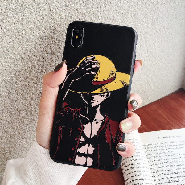 Anime Series Mönstrat Glas Phone case För Iphone 13 Pro Back Cover Case i härdat glas