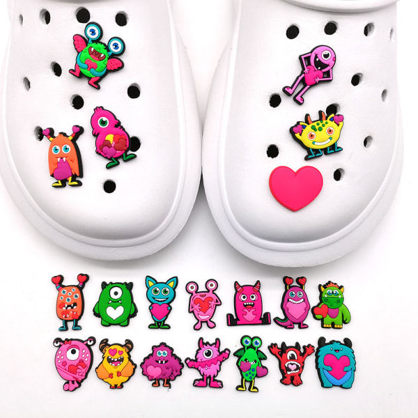 20 stycken Skotillbehör, gummiskospännen, PVC- printed sko