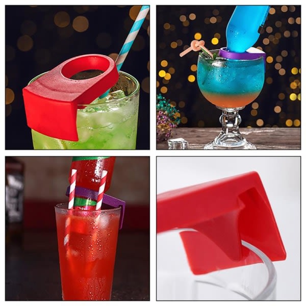 Flaskspänne ABS Plast Drink Clips Cocktail Snaps