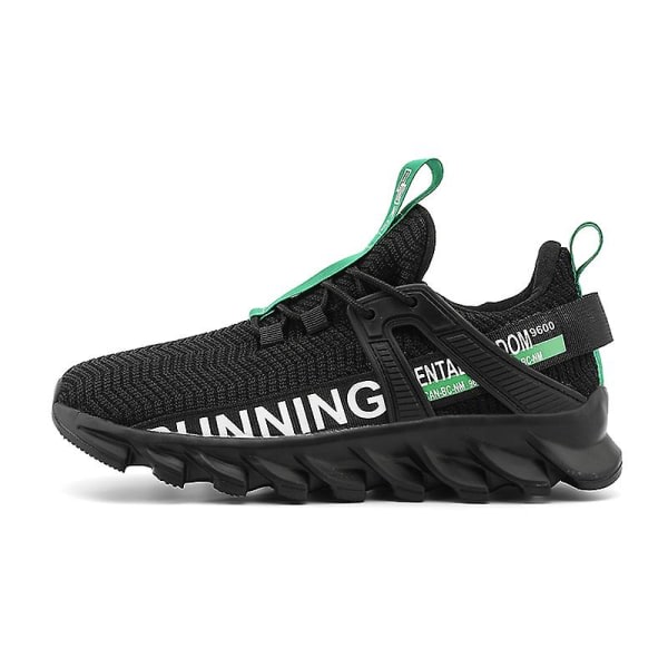 Sneakers for män Pojkar Flickor Löpning Tennis Promenadskor Lättviktsventilerande Sport Atletisk 3Dh373 Black 47