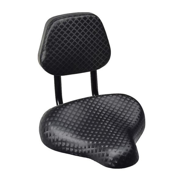 Cykel Bred Komfort Konstläder Cykel Sadel Säte Med Ryggstöd Sadel Sits zdq