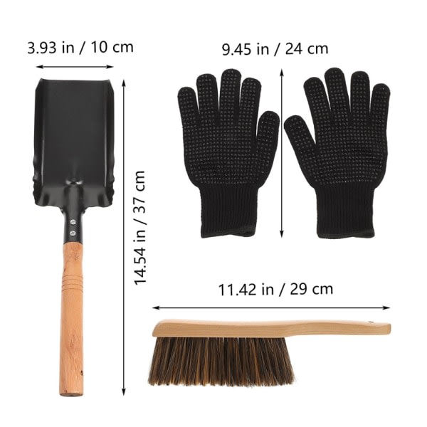 Rengjøringssett for peis 1 sett one size