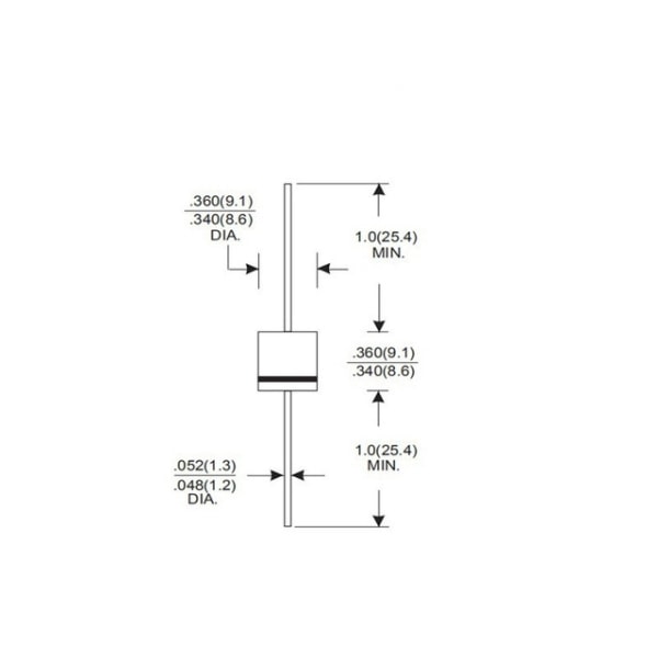 20 STK 10A10 R-6 strøm høyström 6A direkte plug-in diod