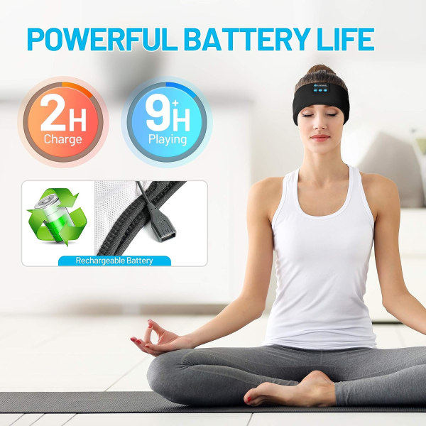 Bluetooth 5.0 H?reb?nd Pann?band Sport H?reb?nd