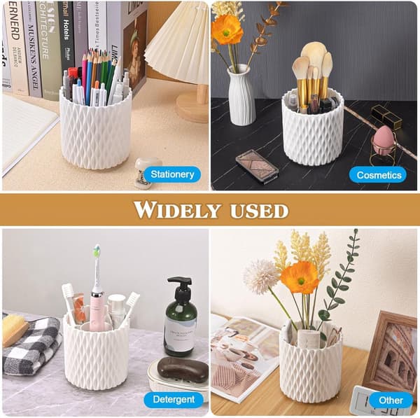Cosmetic Storage Box - Rotating Pen Holder - 12*12*12CM - Bathroom Storage Box